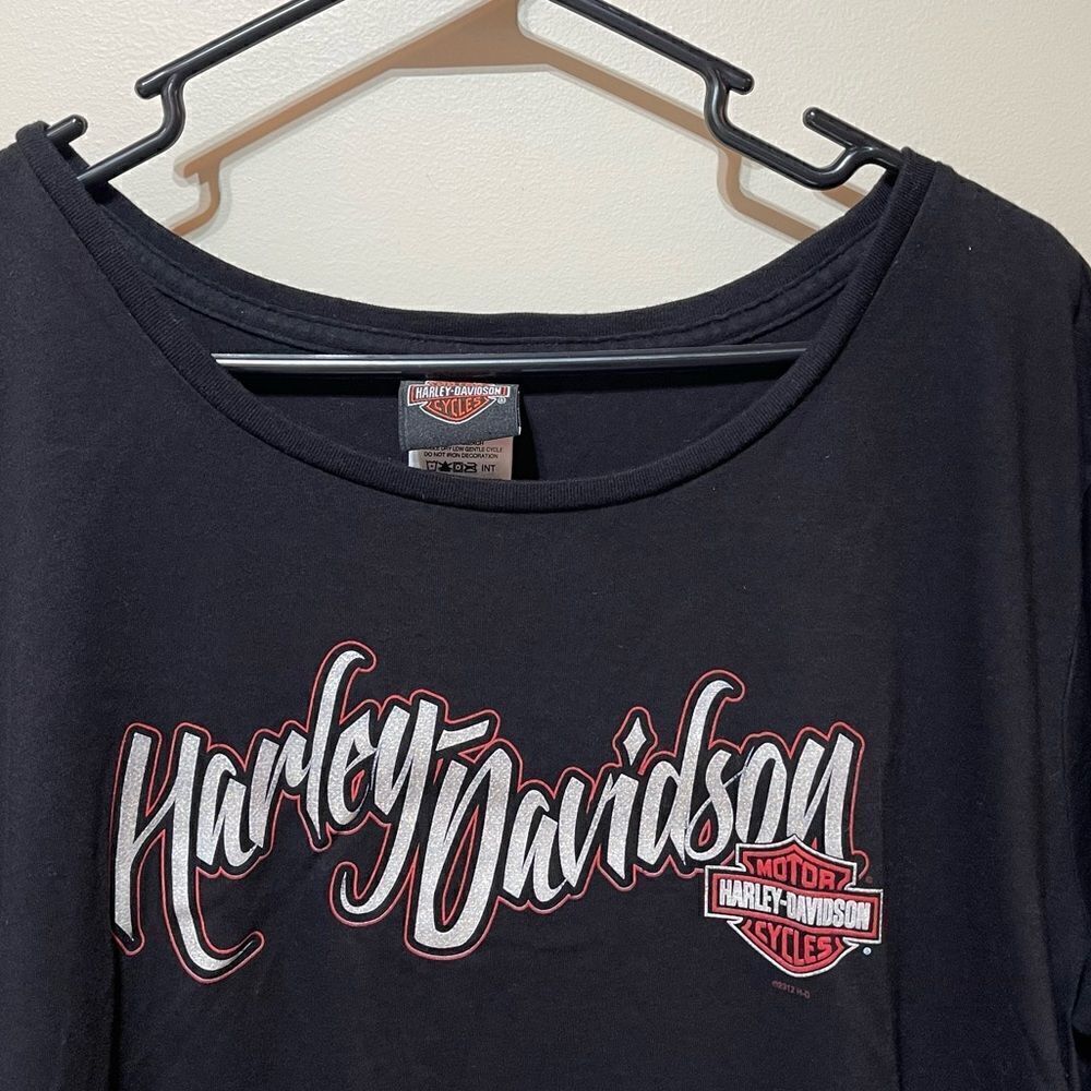 Harley Davidson Woman’s Top 3X Black NWOT - Picture 2 of 11